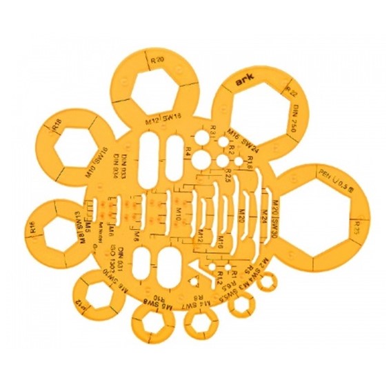 ARK BOLT & NUT TEMPLATE