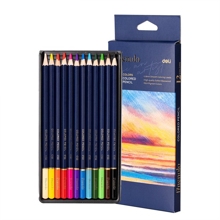 Deli Finenolo Coloured Pencils 12pc