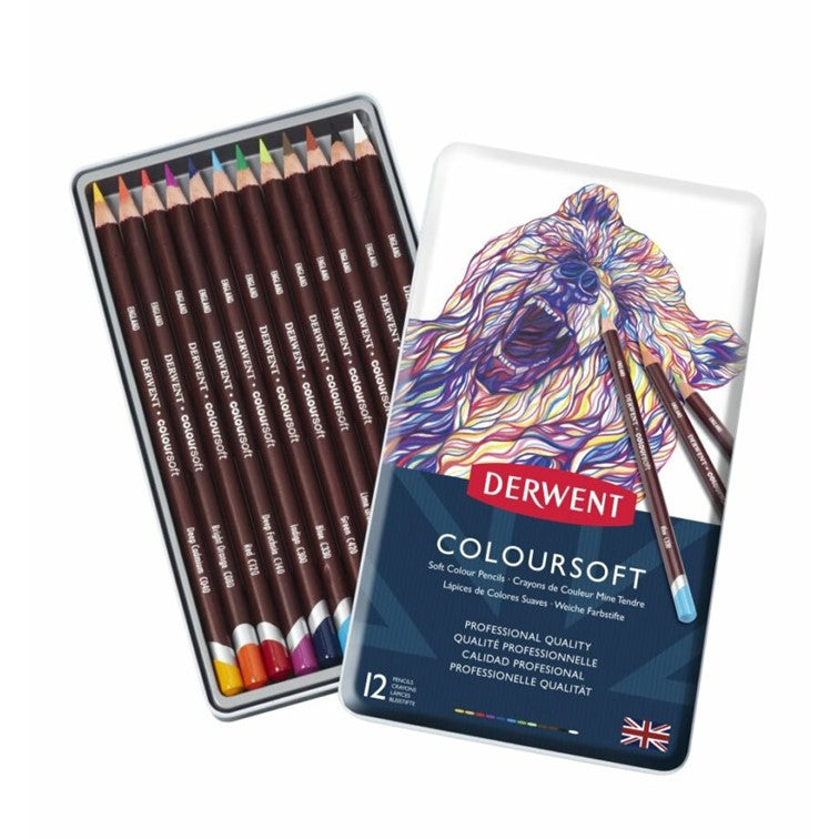 Derwent Coloursoft Pencils Set 12pc