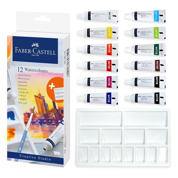 Faber-Castell Watercolor Paint Set 9ml x 12pc