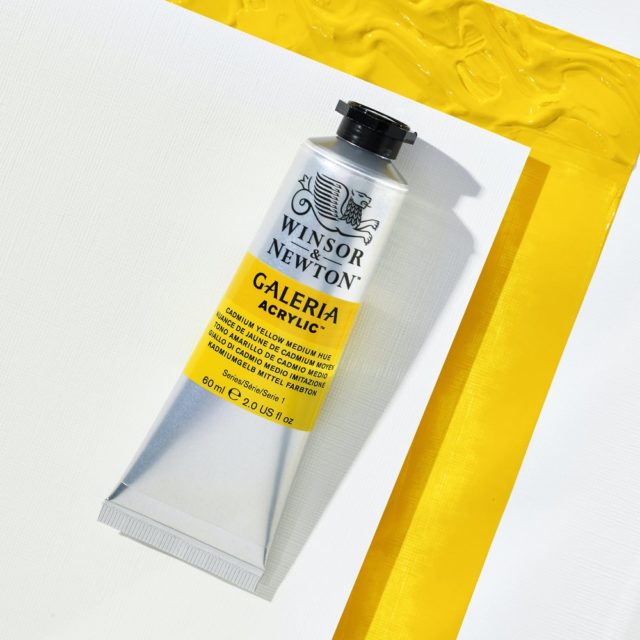 Winsor & Newton Galeria : Acrylic Paint : 60ml : Cadmium Yellow Medium Hue