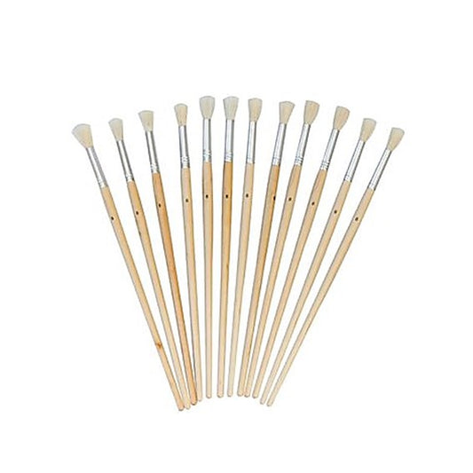 Hog Hair Bristle Round Paint Brushes