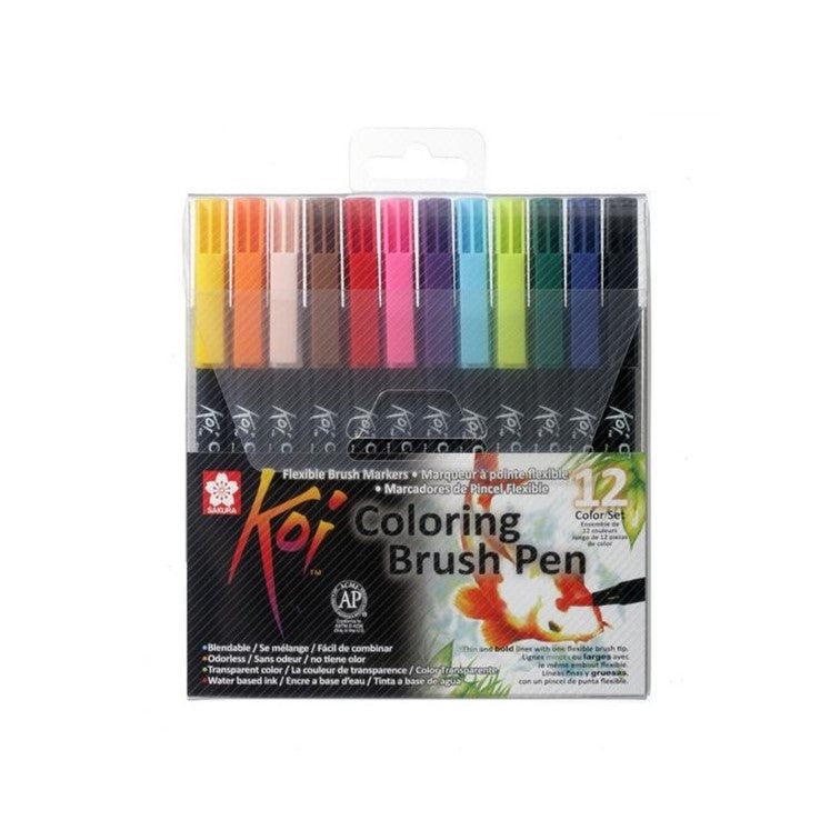 Sakura Koi Colouring Brush Pen 12pc