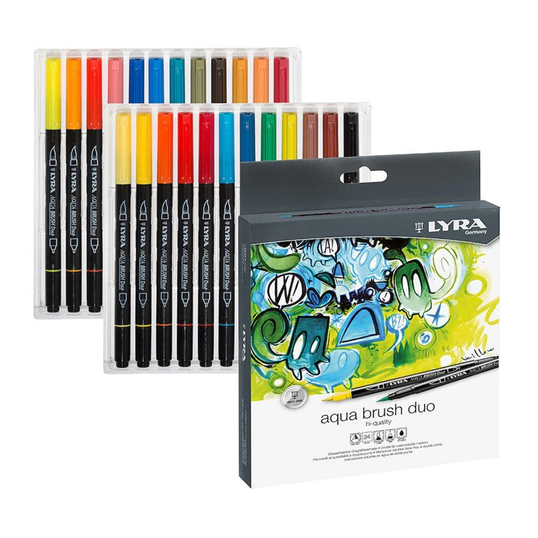 Lyra Aqua Brush Duo 24pc