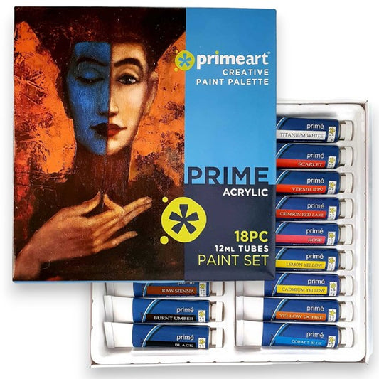 Prime Art Acrylic Paint Sets 12ml x 18pc