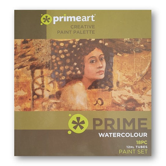 Prime Art Watercolour Paint Set 18x 12ml