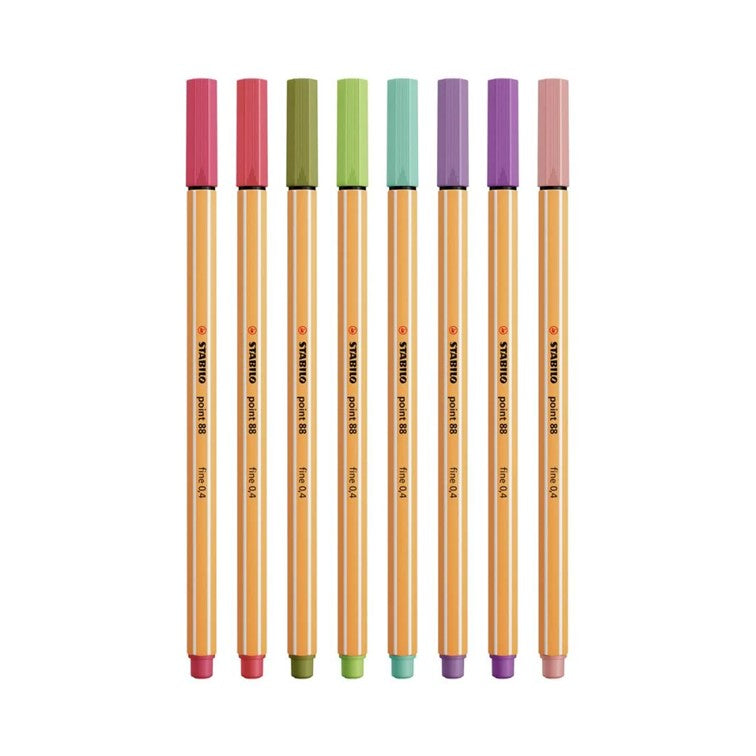 Stabilo Fineliners 8pc Wallet (Pastel)