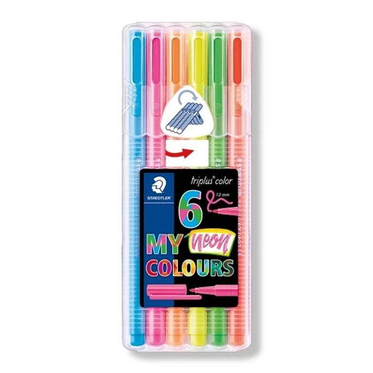 STAEDTLER Triplus fibre tip Neon 6pc