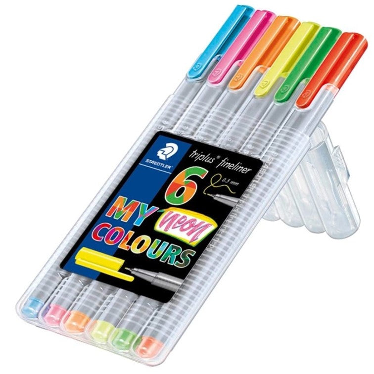 STAEDTLER Triplus fibre tip Neon 6pc