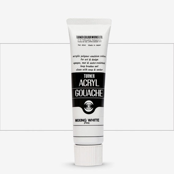 Turner Acrylic Gouache Paint 40ml White