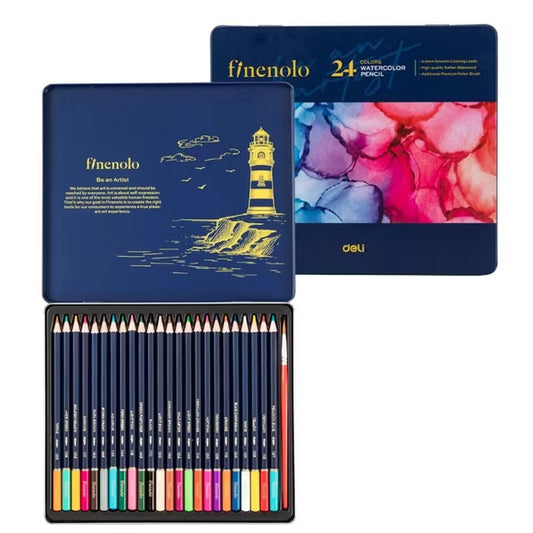 Deli Finenolo Watercolour Pencil 24pc