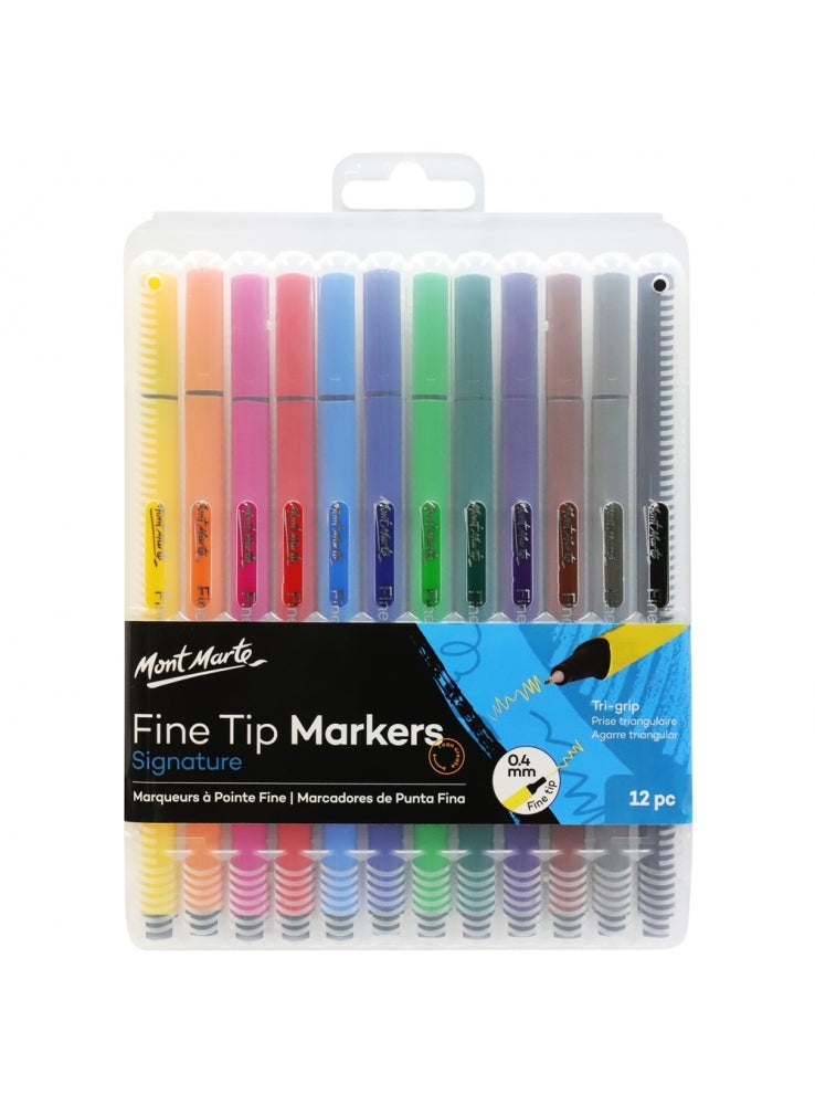 Mont Marte Signature Fine Tip Markers 12pc