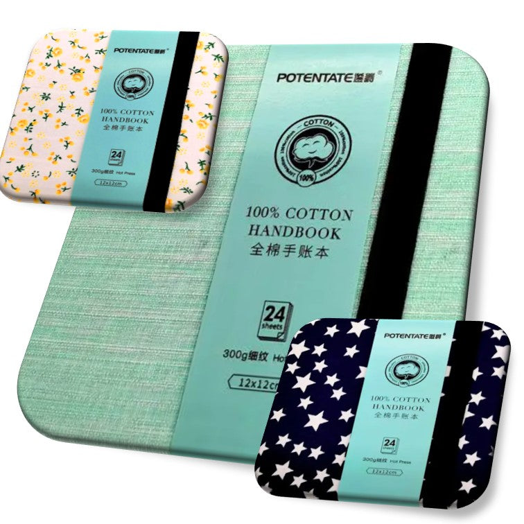 Potentate 300gsm 100% Cotton Hot-Pressed Watercolour Handbook C - 12x12cm