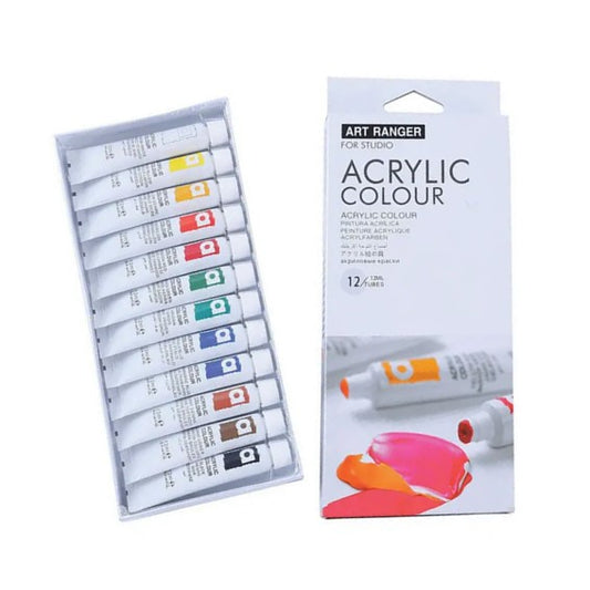 ART RANGERS ACRYLIC COLOUR 12 x 12ml