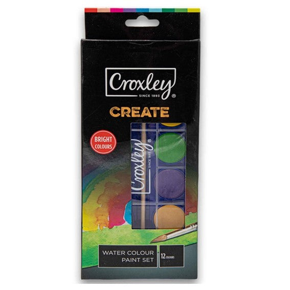 Croxley Create Water Colours Paint Set 12’s – Archneer