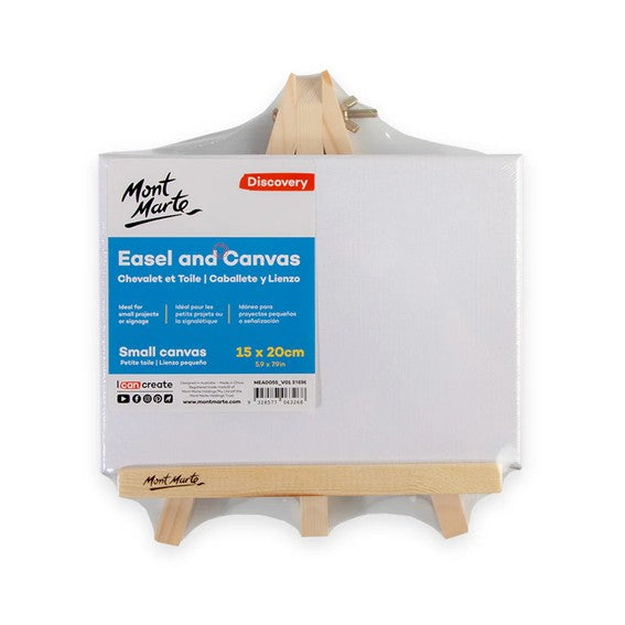Mont Marte Easel and Canvas Medium 20 x 30cm