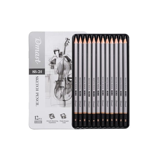Dmast Sketch Pencil Set, 12 Pcs