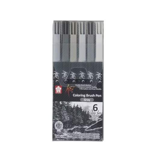 Lyra Aqua Brush Duo - Grey Tones (6 Pack)