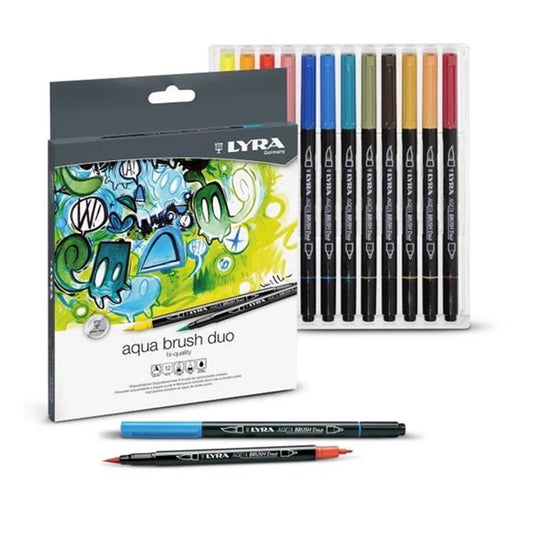 aqua brush tip markers