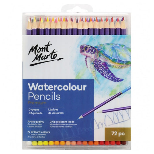 Mont Marte Premium Watercolour Pencils 72pc