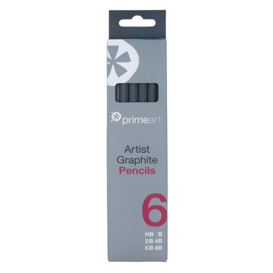 PRIME ART GRAPHITE PENCILS 6pc