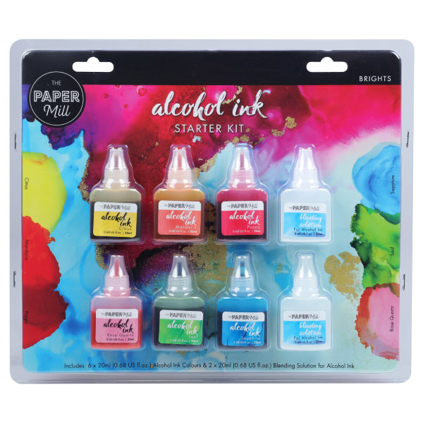 The Paper Mill Alcohol Ink set- Brights