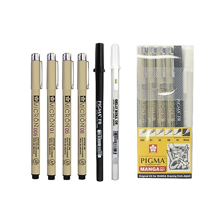 Pigma Micron Pen Set – Sakura 6pc