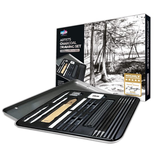 Zieler Charcoal Drawing Set 24pc