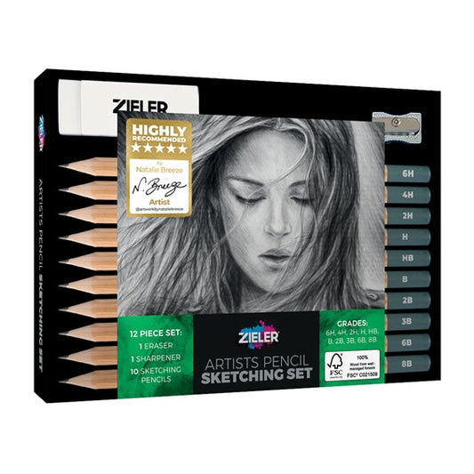 Zieler Sketching Pencils 12pc