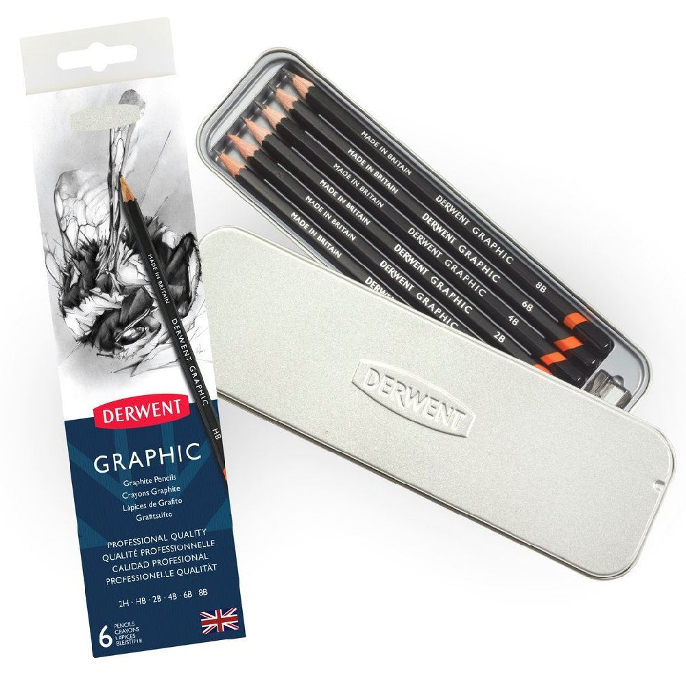 DERWENT Graphic Pencil TIN 6pc