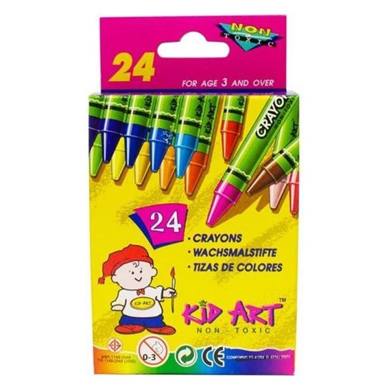 Kid Art Wax Crayons 24 pc