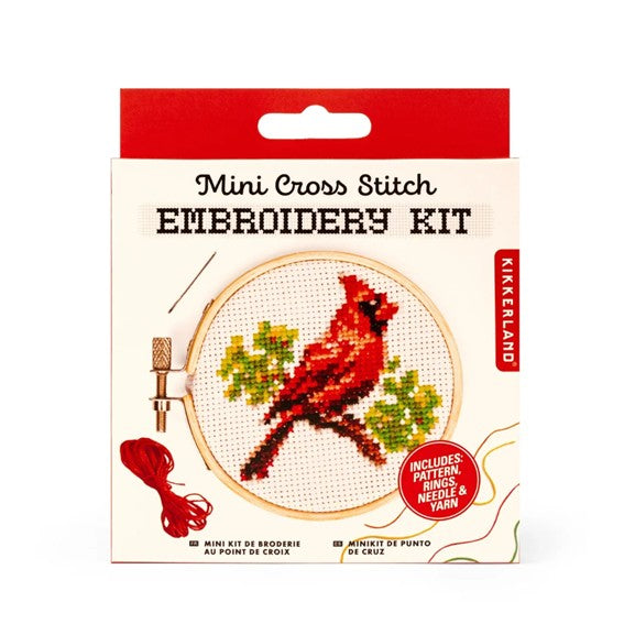 Kikkerland- Embroidery kits