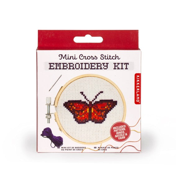 Kikkerland- Embroidery kits