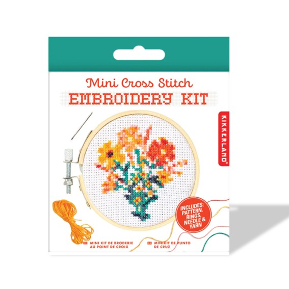 Kikkerland- Embroidery kits